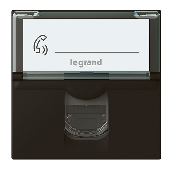Mécanisme prise RJ45 6STP Legrand Mosaïc noir