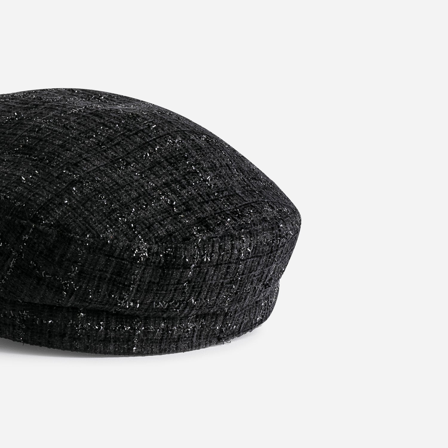 Casquette de marin TEXTO noire tweed