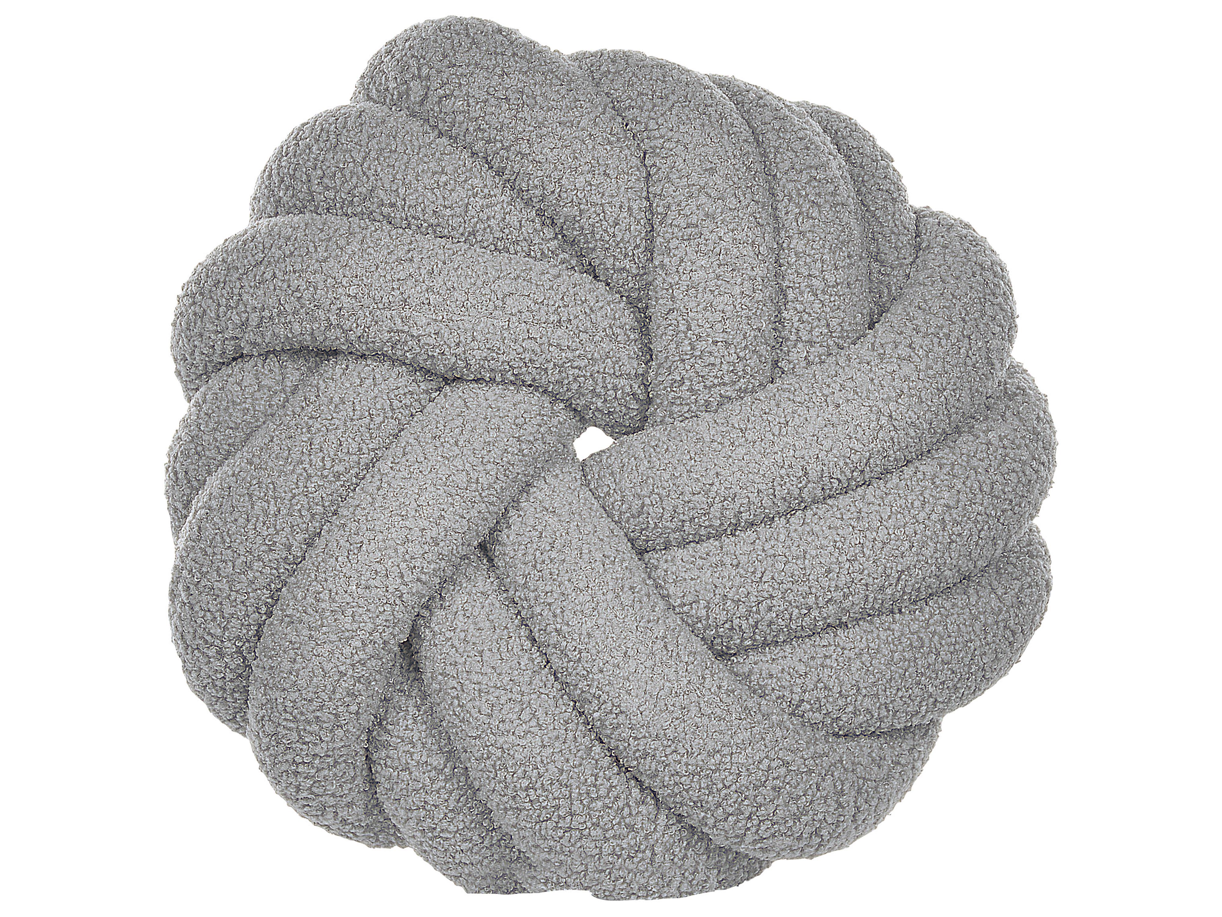 Throw Cushion AKOLA Boucle 31 x 31 cm Grey Solid