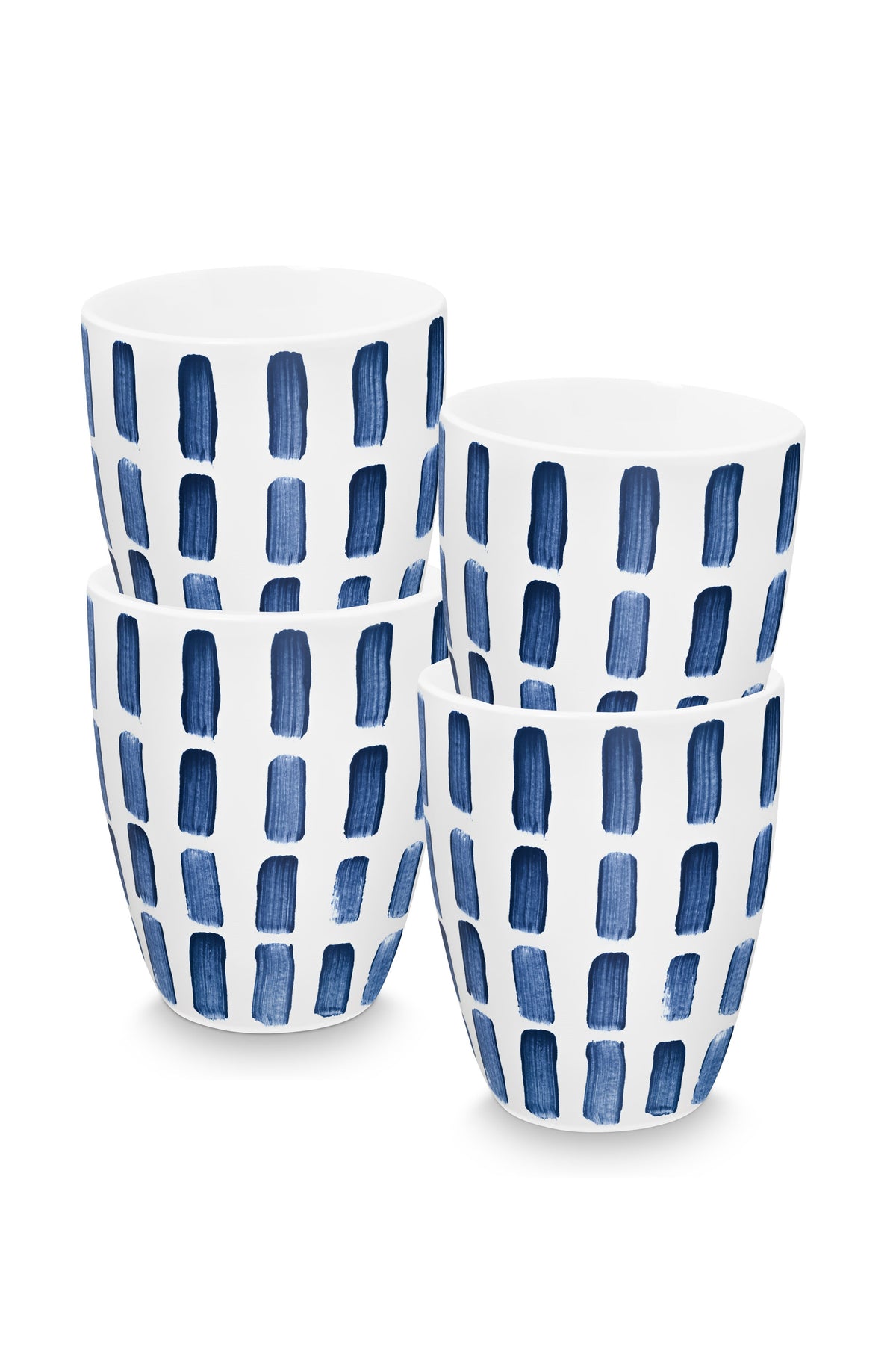 vtwonen - Painted Mok zonder oor - Serviesset van 4 - 425ml