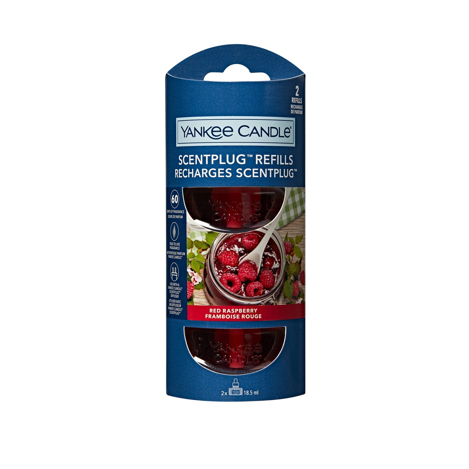Set 2 ricariche per diffusore elettrico Red Raspberry Yankee Candle