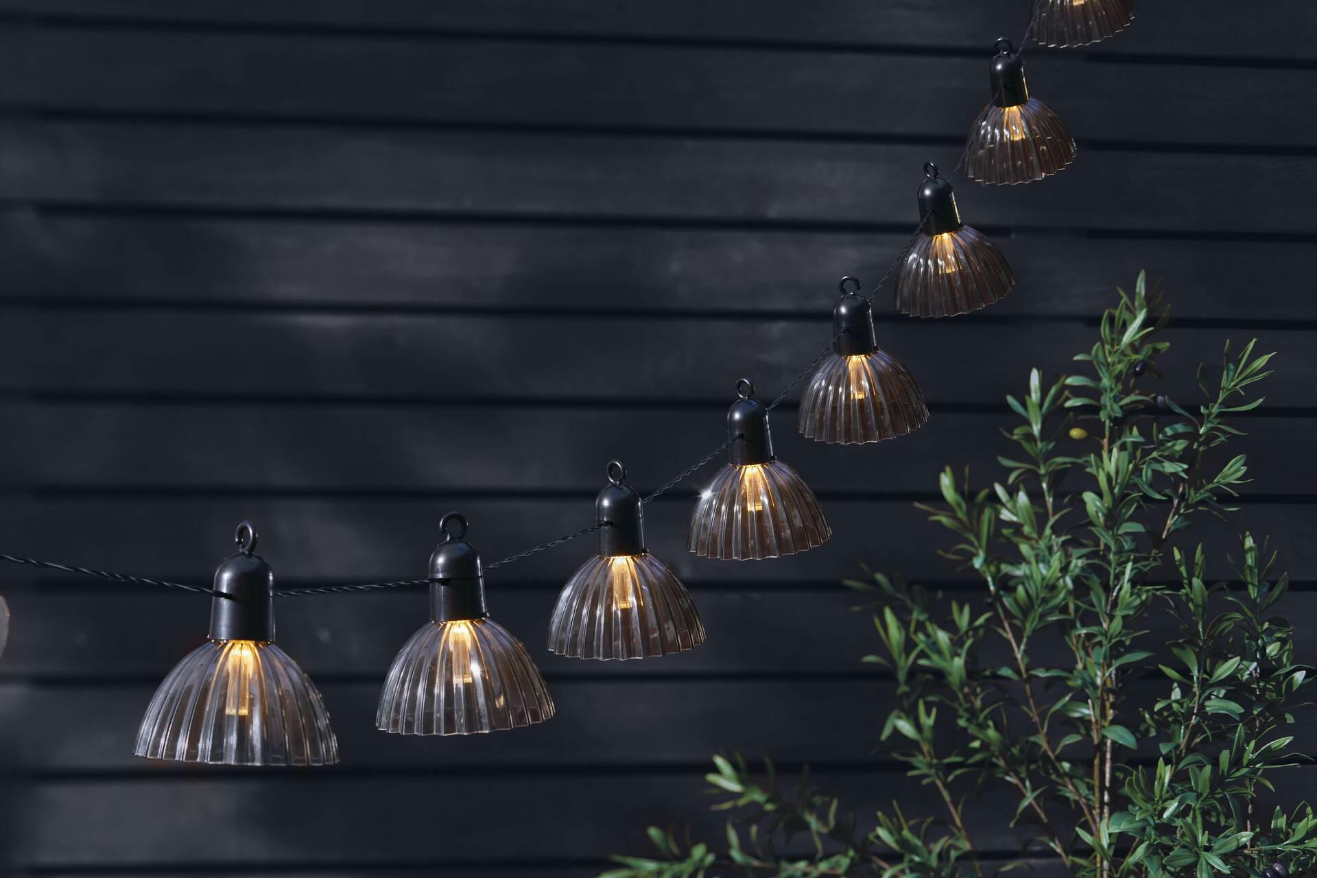 CANVAS Mirella Solar-Powered Garden String Lights, 10-pc