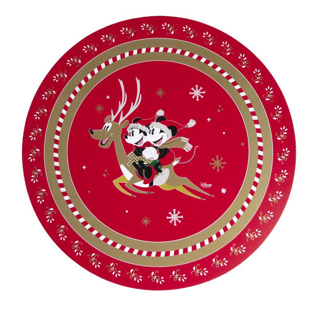 Set de table Disney Mickey Ø35cm - rouge ou vert