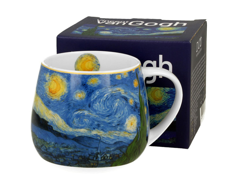 Porcelanowy Kubek Baryłka Van Gogh Starry Night 430 ml do Kawy Herbaty