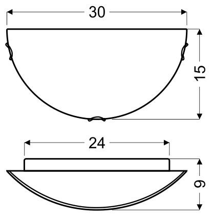 Kinkiet mosiądz-ecru GRECKI 1xE27x40W wym:15x30x9cm IP20 Candellux