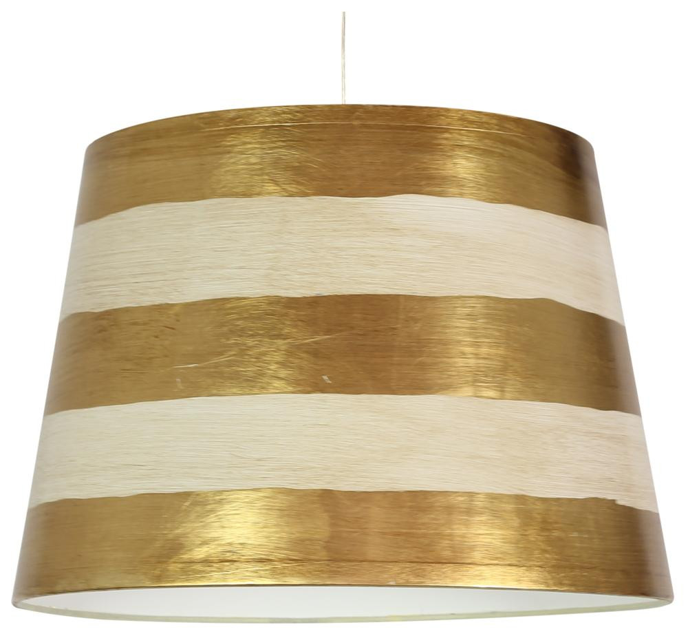 Lampa wisząca złoto-biała AMERICANO 1xE27x60W wym: 110x35x35 cm Candellux