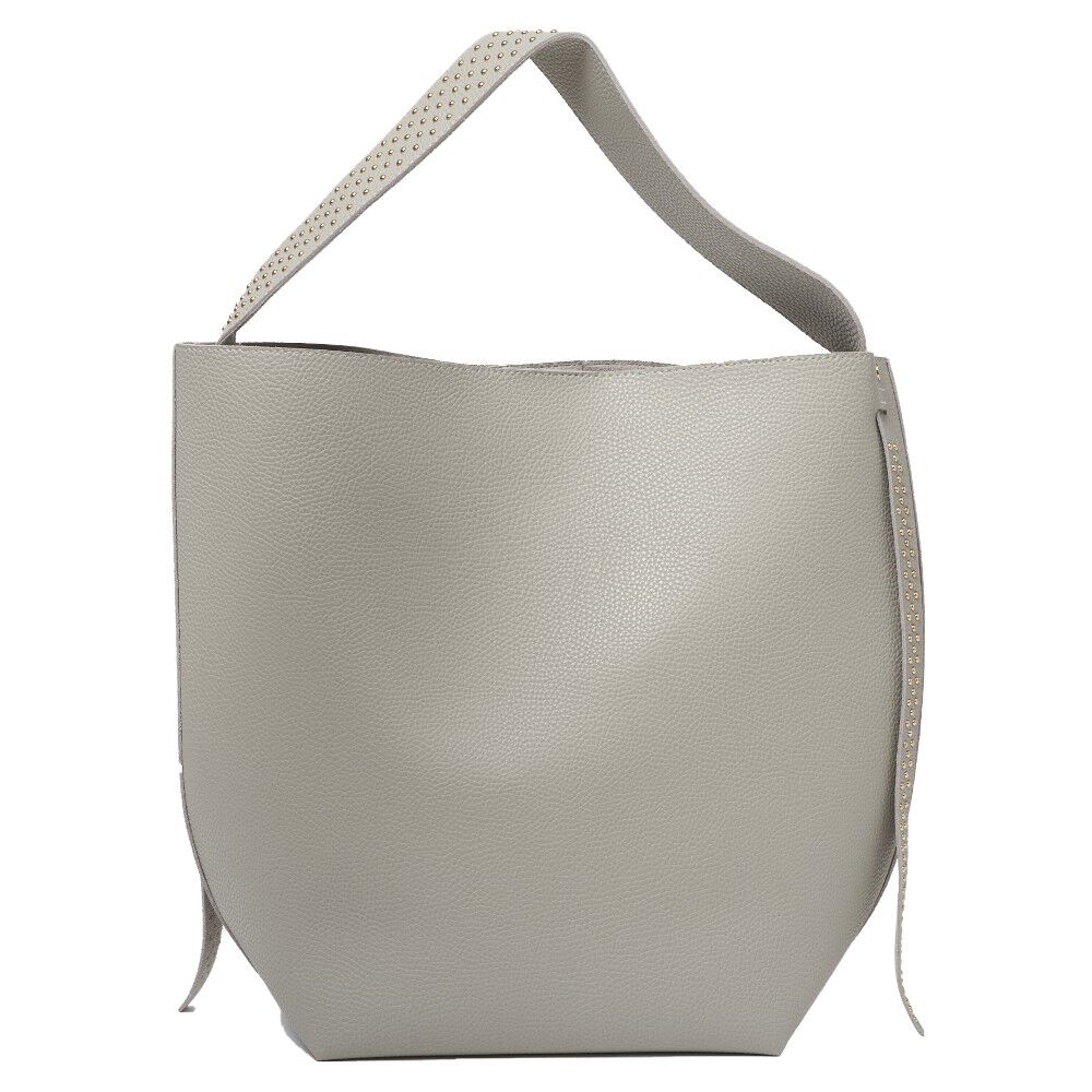 Sac shopping gris   poche