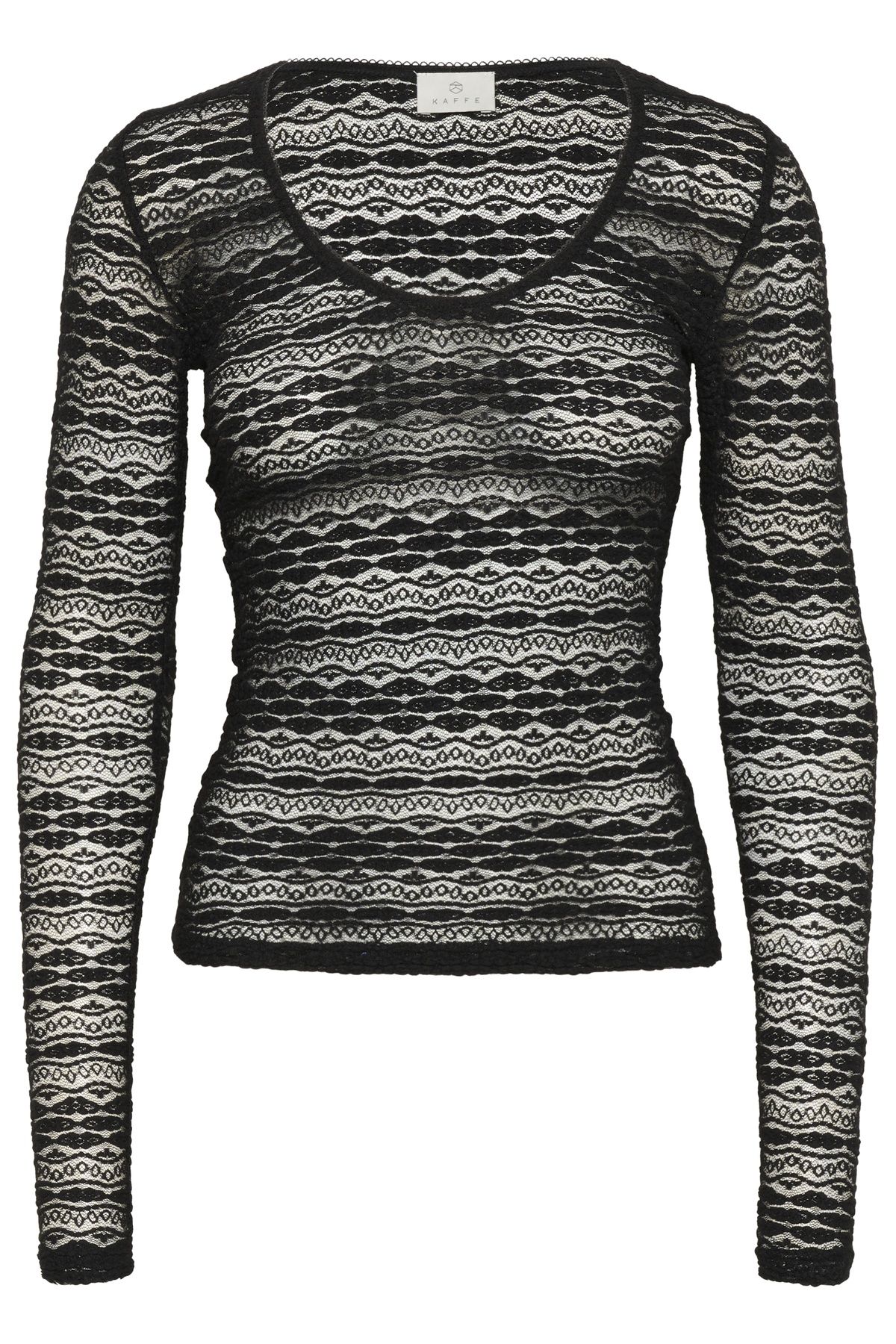 Kaffe KAlorinda Long Sleeve Lace T-Shirt