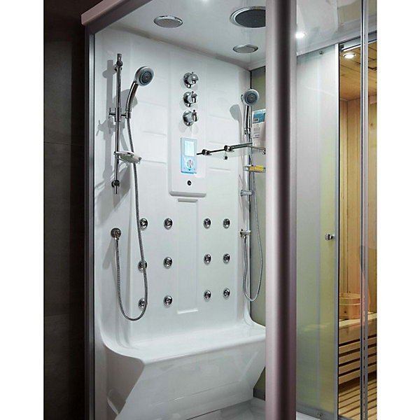 Combi Sauna Douche Hammam Boreal SH220G - gauche