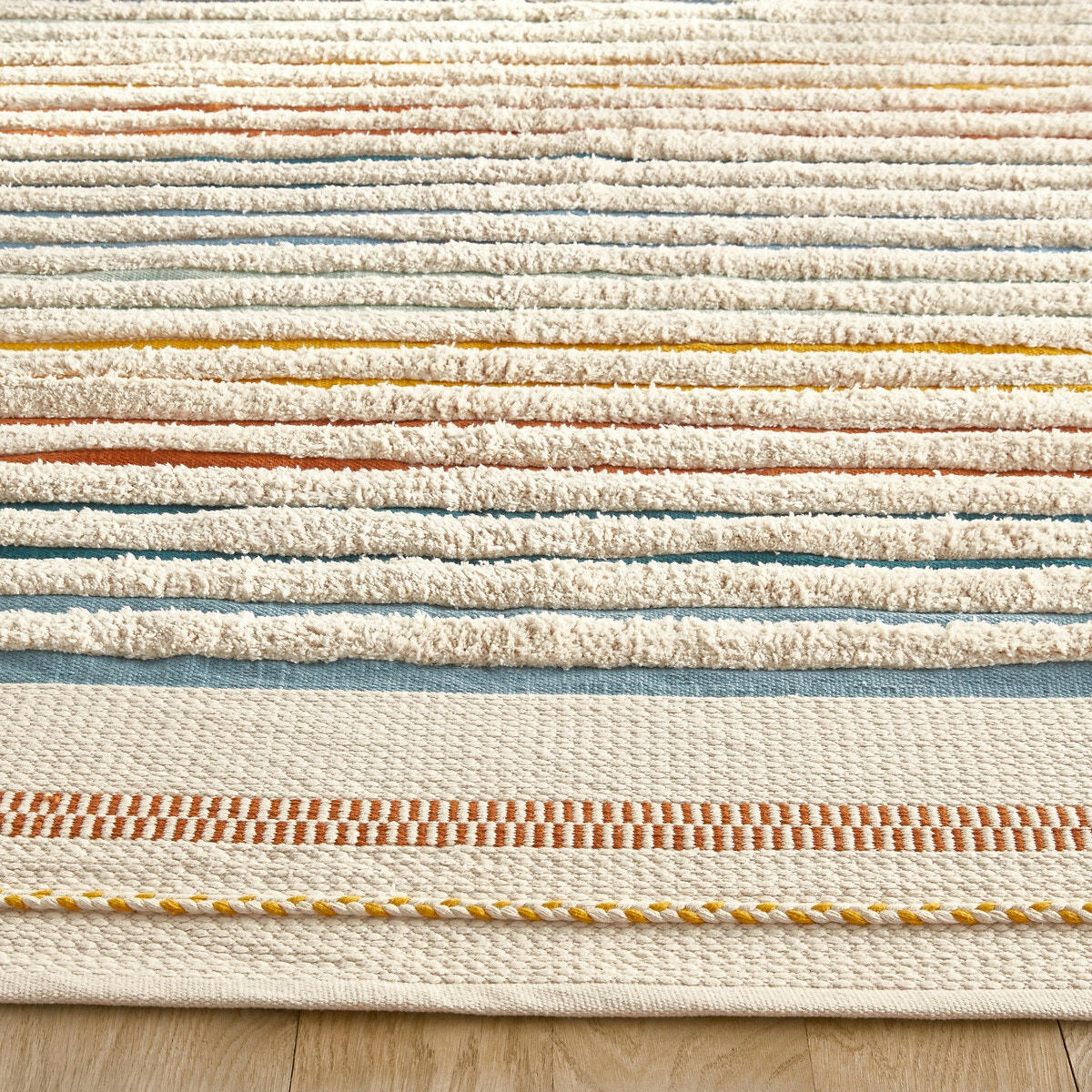 Tapis enfant tissé main coton biologique, Tomulo