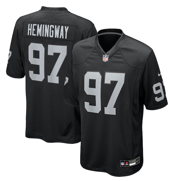 Tonka Hemingway Las Vegas Raiders Nike Team Game Jersey -  Black