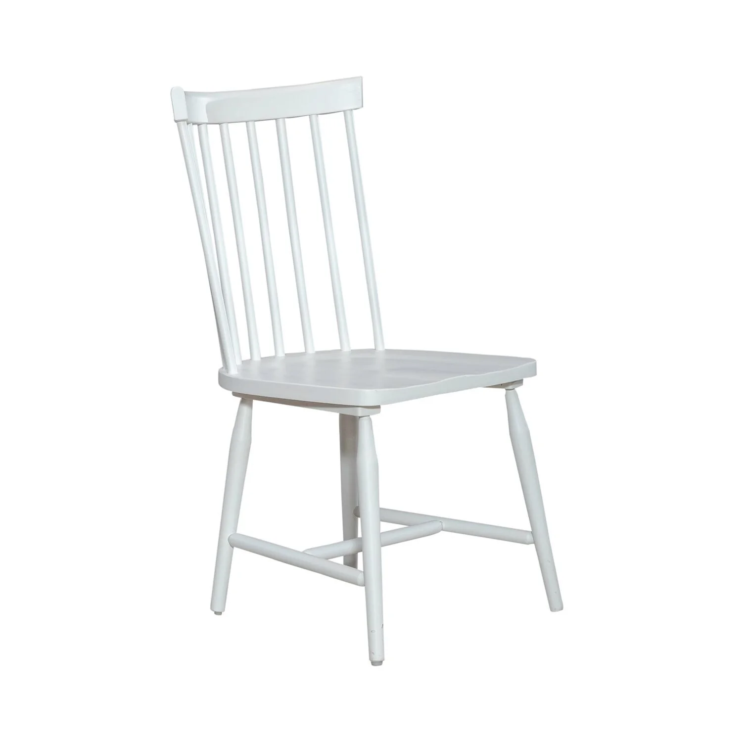 Palmetto Heights Shell White Driftwood Spindle Back Side Chair (Set of 2)