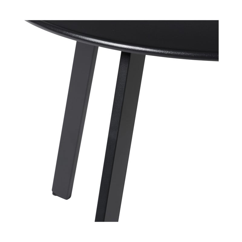 Bijzettafel Diego klein - zwart - &Oslash;60x46 cm