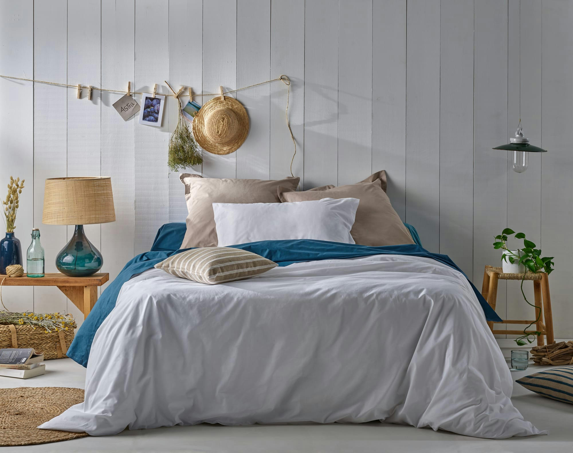 FIL & SENS - Housse de couette en coton Bio blanc 240 x 220 cm