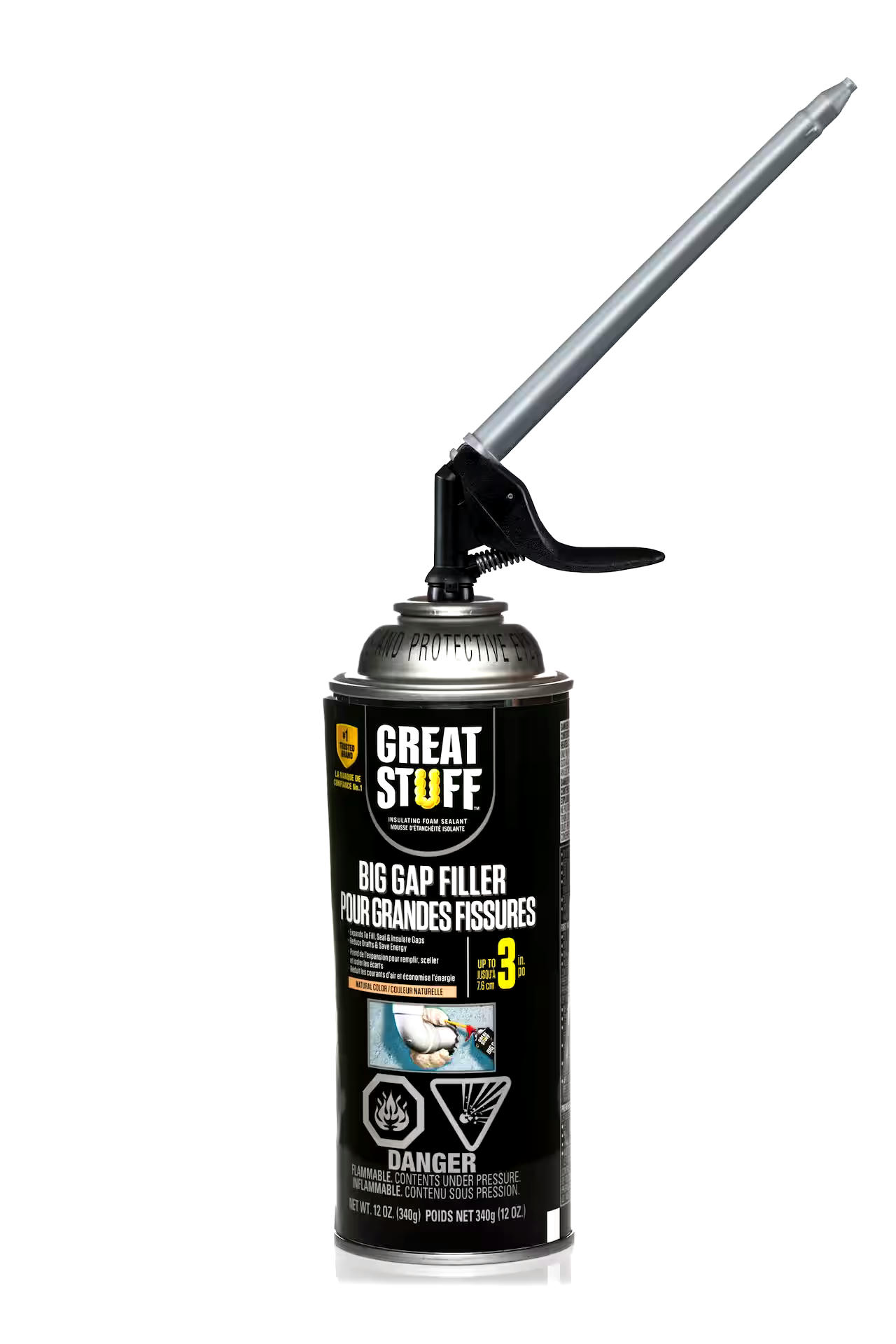 Great Stuff Big Gap Filler Insulating Foam Sealant with Smart Dispenser, Indoor/Outdoor Use, 12-oz