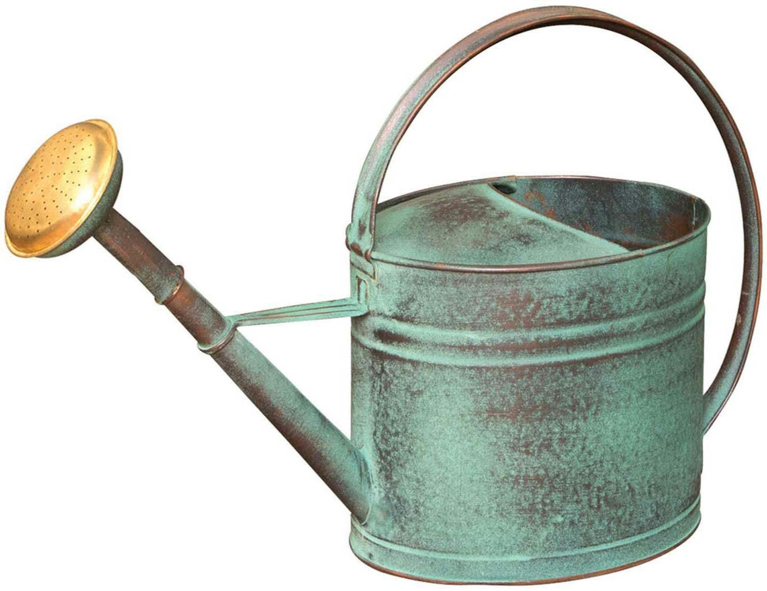 - Arrosoir vert vieilli avec pomme 4 litres