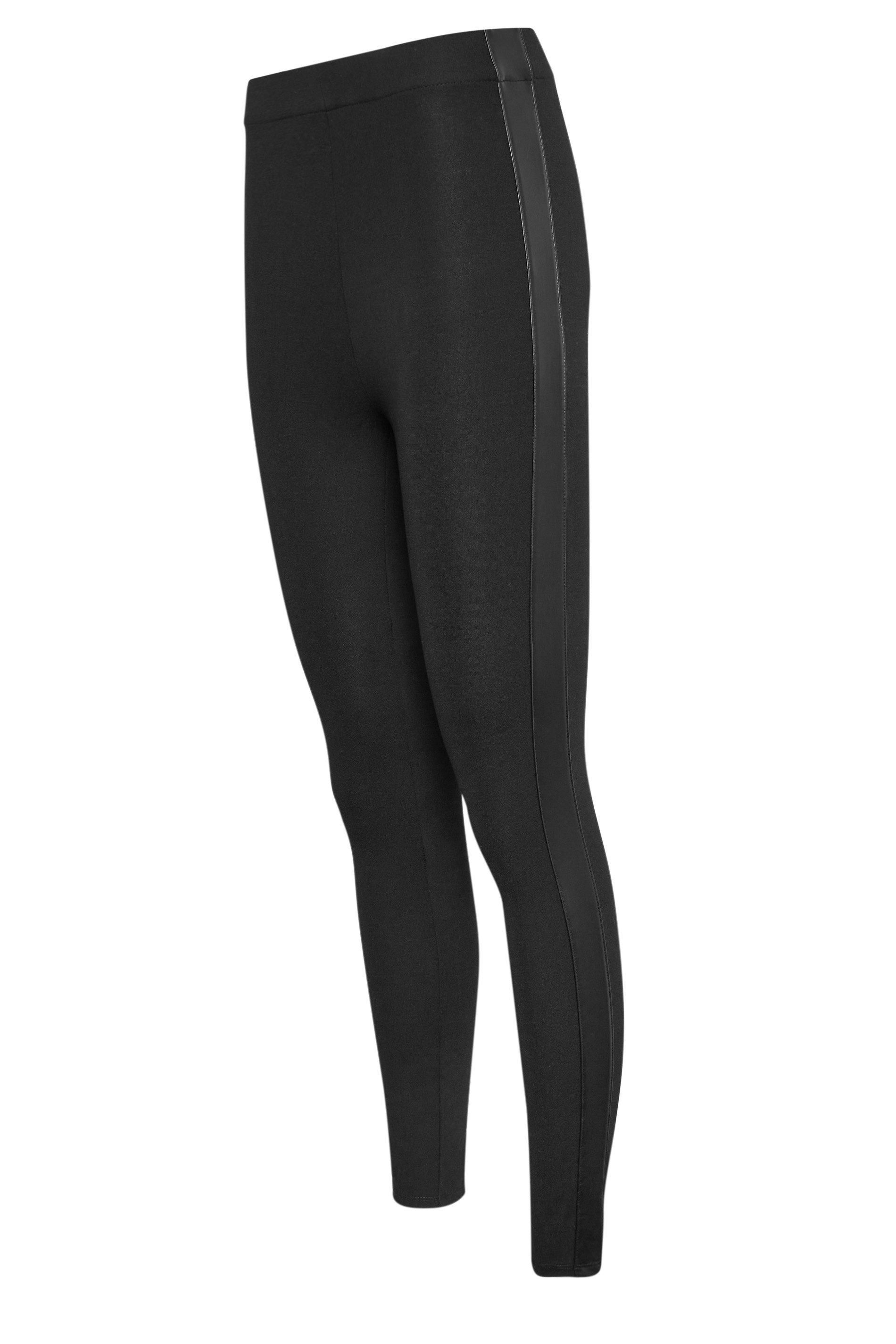 Long Tall Sally Tall Womens Faux Leather Stripe Leggings