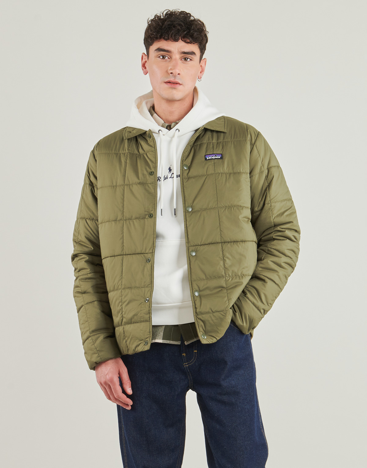 Patagonia - M'S LIGHT GUST SHIRT JKT - Kaki
