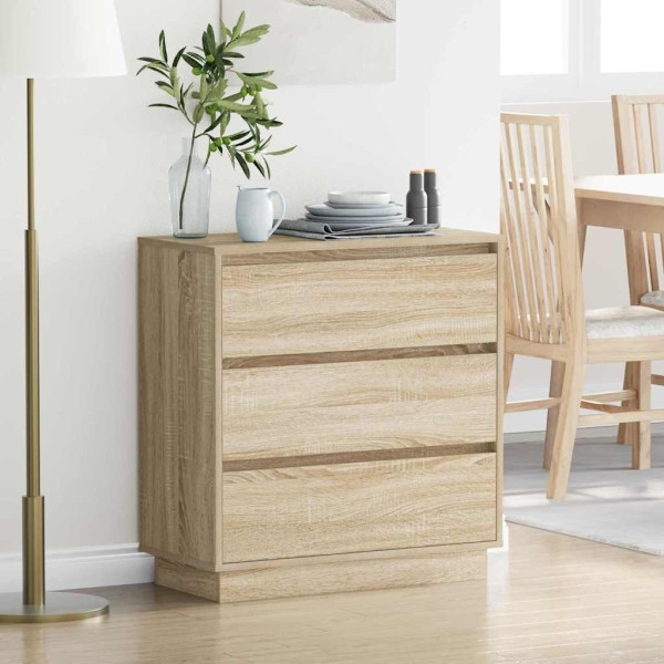 Szafka Nocna Brąz Komoda Stolik Półka Nocna Do Sypialni 71 x 34.5 x 75 cm