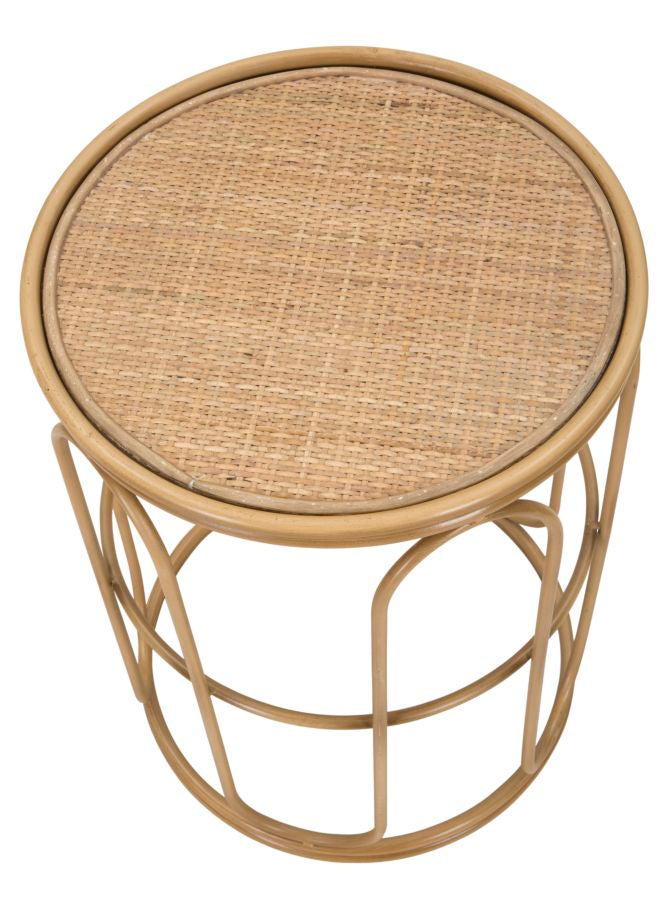 Mauro Ferretti Samui Ronde tafel in bruin ijzer en hout