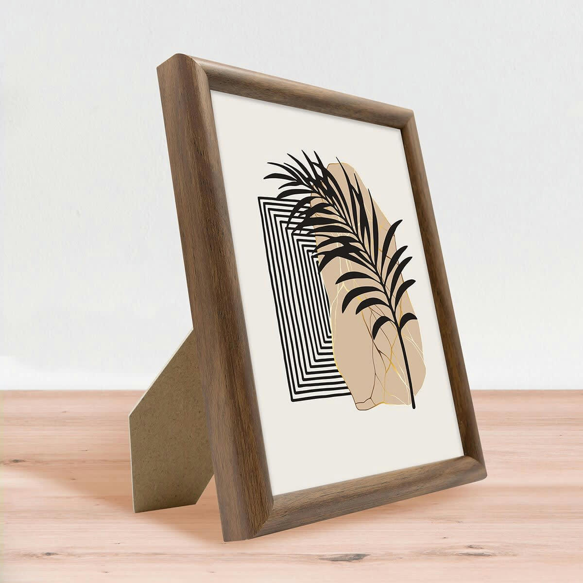 SHELTER - Cadre photo baguette arrondie ébène 18x24 cm résine recyclée