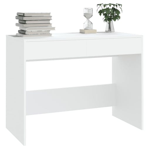 NNEVL Desk White 101x50x76.5 cm Engineered Wood