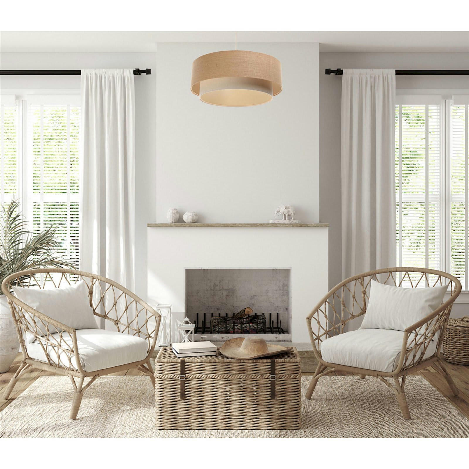 BOHO - Suspension Lin Marron