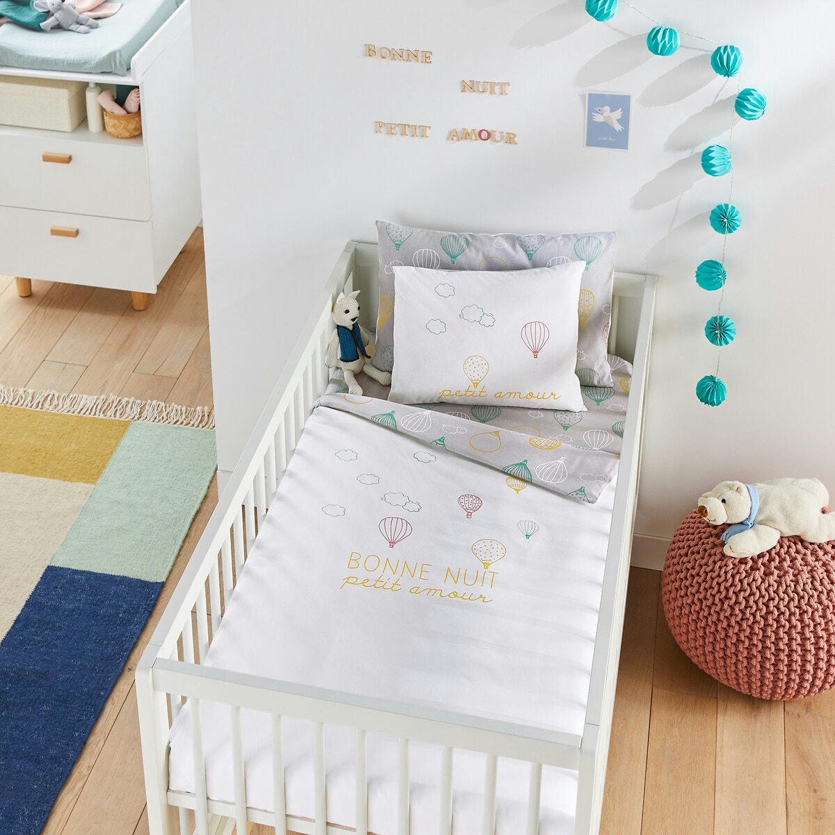 Housse de couette imprimée bébé, Amabella