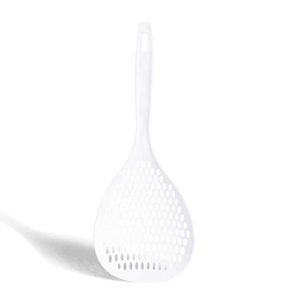 Cuillère écumoire plastique blanc ou orange