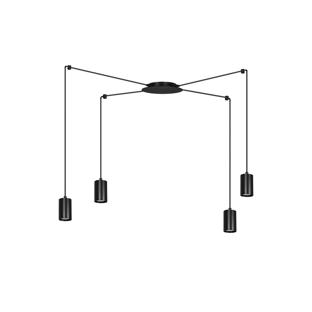Lampa Wisząca Traker 4 Bl/Black