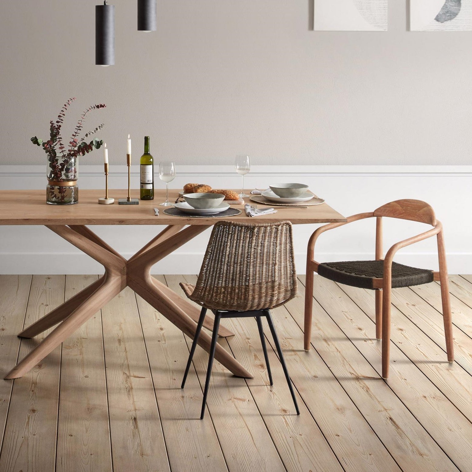 Kave Home Normande Eettafel 200 x 100 cm