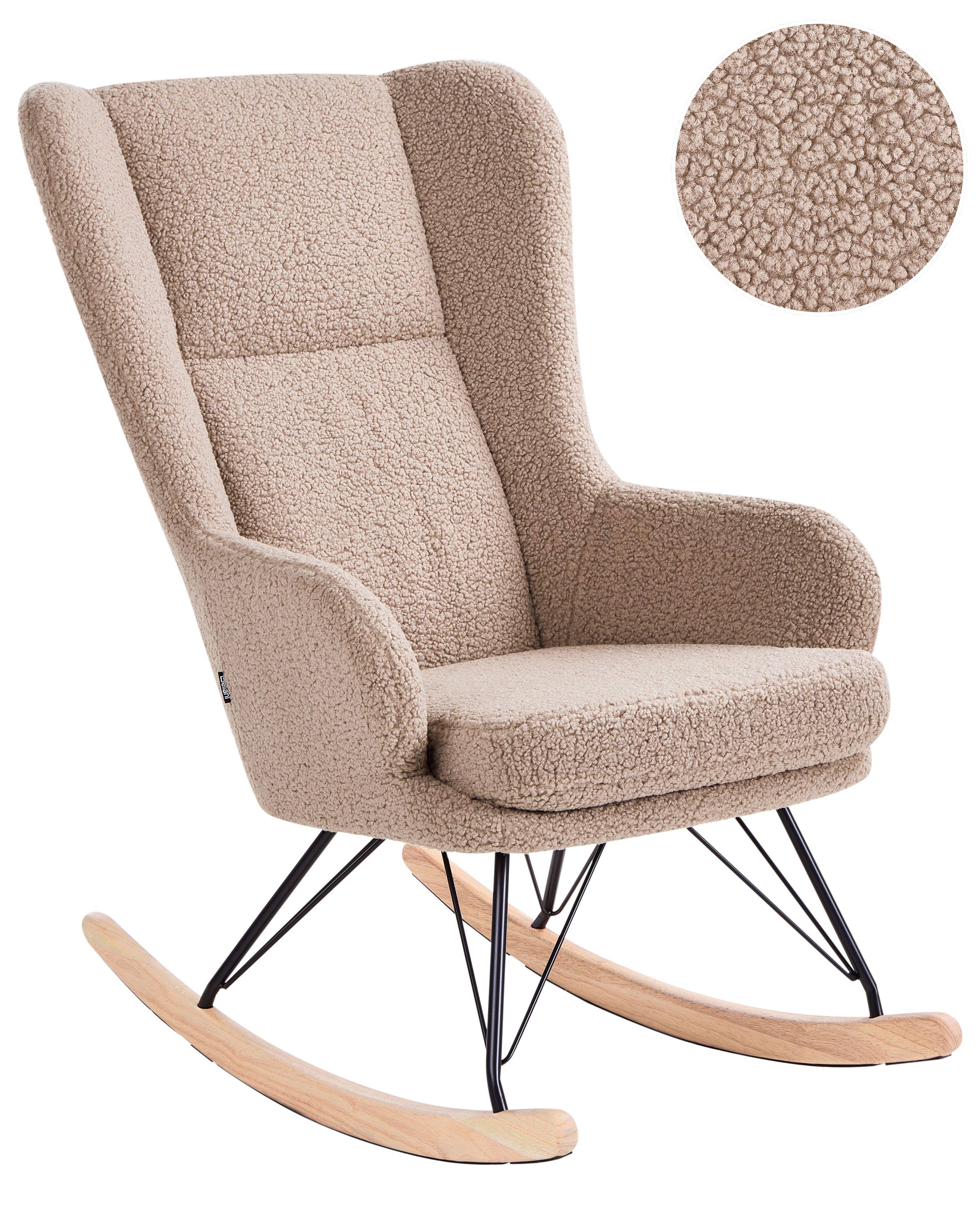 Rocking Chair LUOMA Boucle Beige