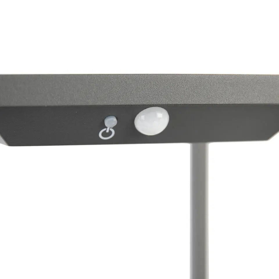 Qazqa solar lamp volendam grijs ge?ntegreerde led