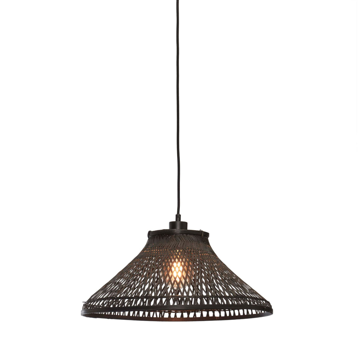 GOOD&MOJO hanglamp Tahiti - zwart - Ø45cm