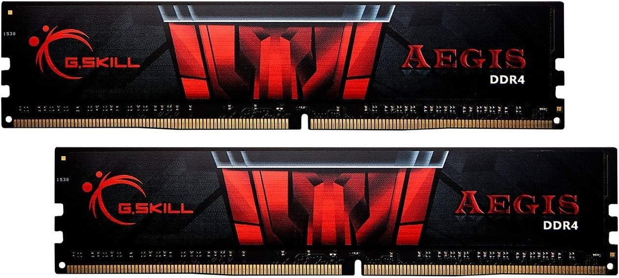 G.SKILL AEGIS Series DDR4 RAM (XMP) 16GB (2x8GB) 3200MT/s CL16-18-18-38 1.35V Intel AMD Desktop Computer Memory U-DIMM (F4-3200C16D-16GIS)