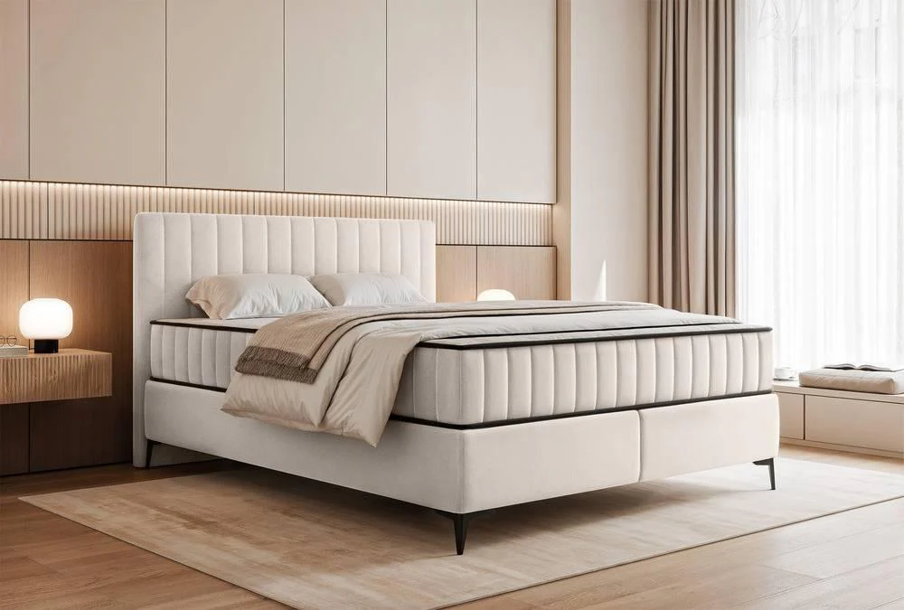 Boxspring Simone 180x200 cm fluweel met opbergruimte