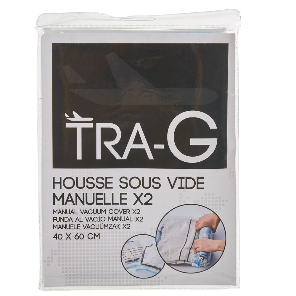 Housse vide air à compression manuelle x2