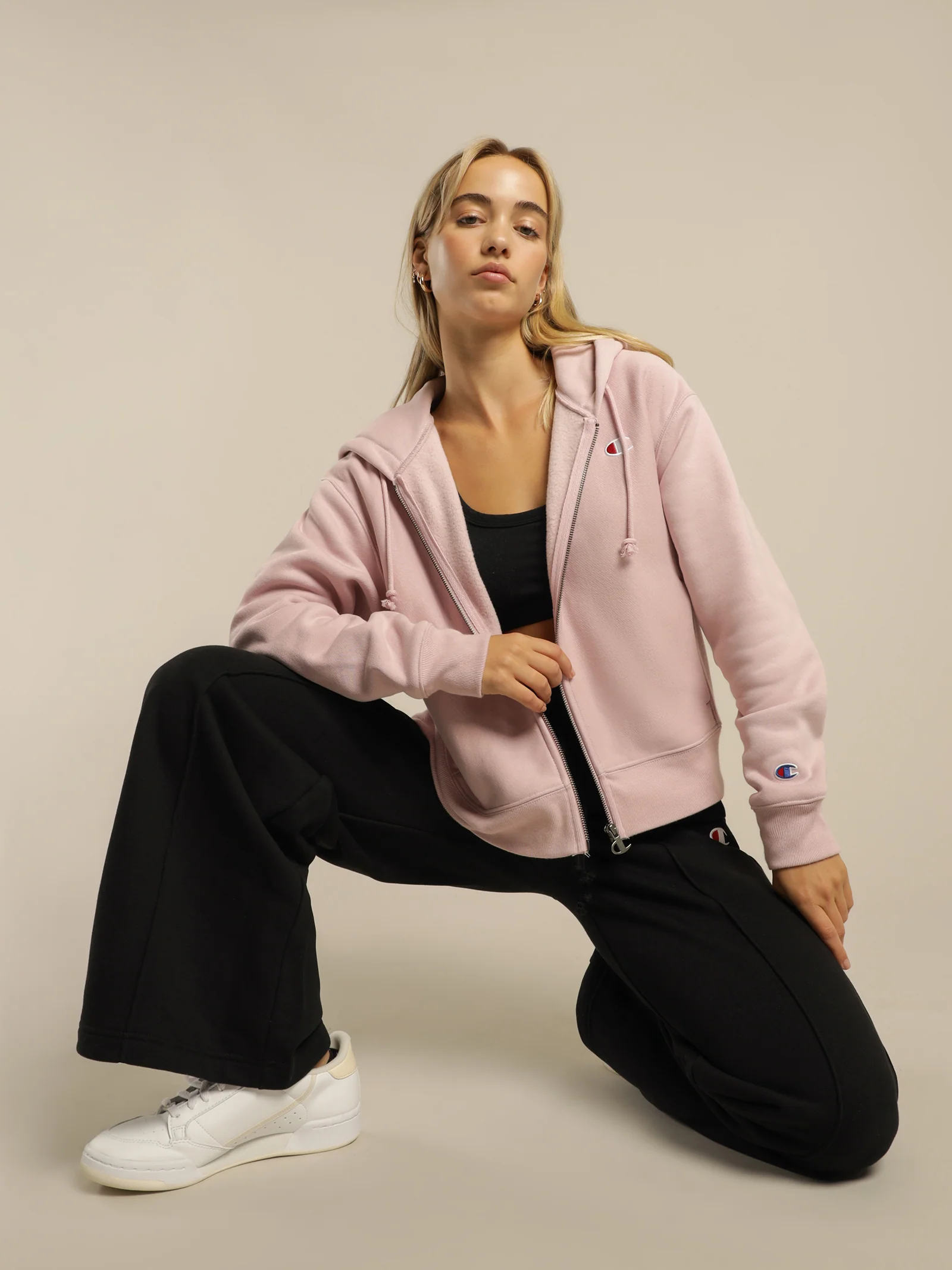 Reverse Weave C Zip Hood Jacket