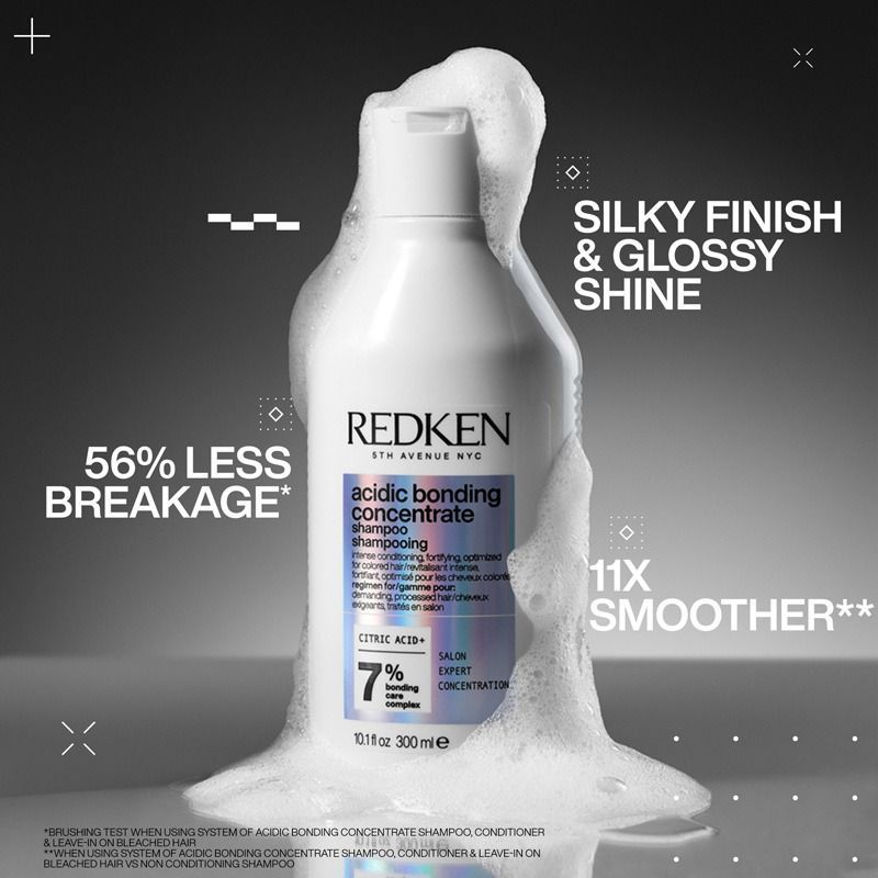 Redken Redken Acidic Bonding Concentrate Shampoo, Conditioner and Leave-in Treatment Set