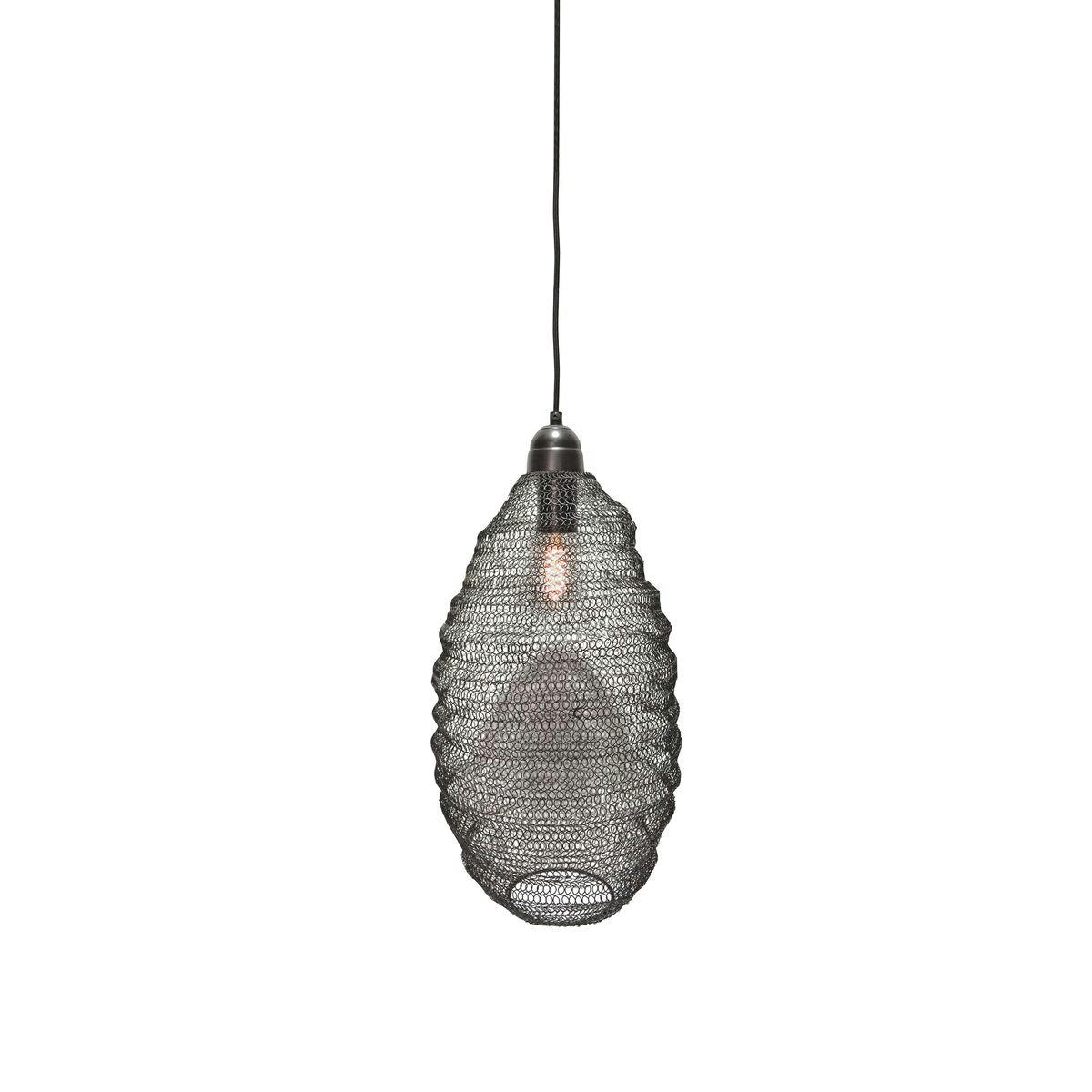 SPIRIT - Suspension en métal filaire noir h58cm