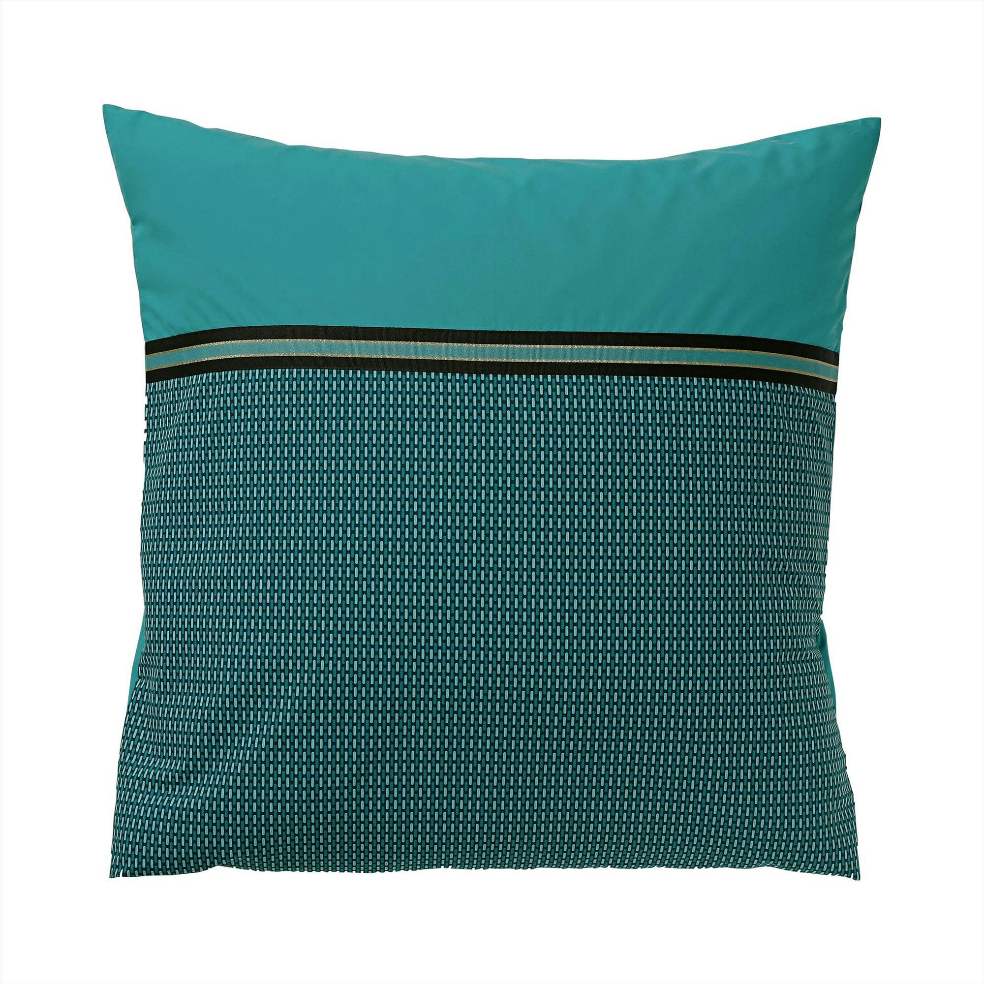 VIVIEN - Taie sac 50x70 vert émeraude en coton