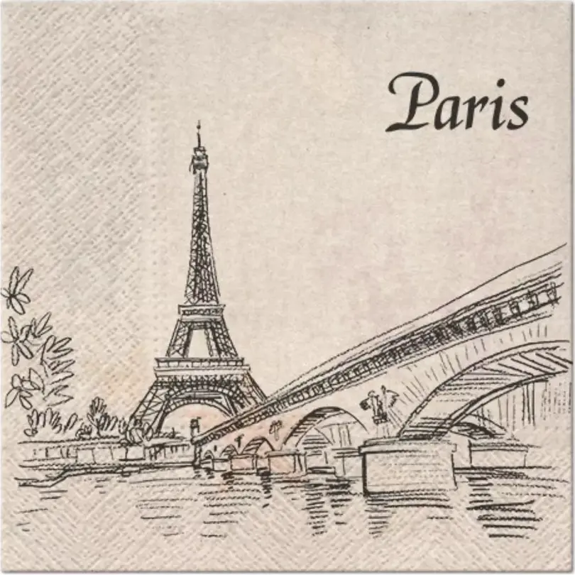 Serviette 20er-Set Paris City