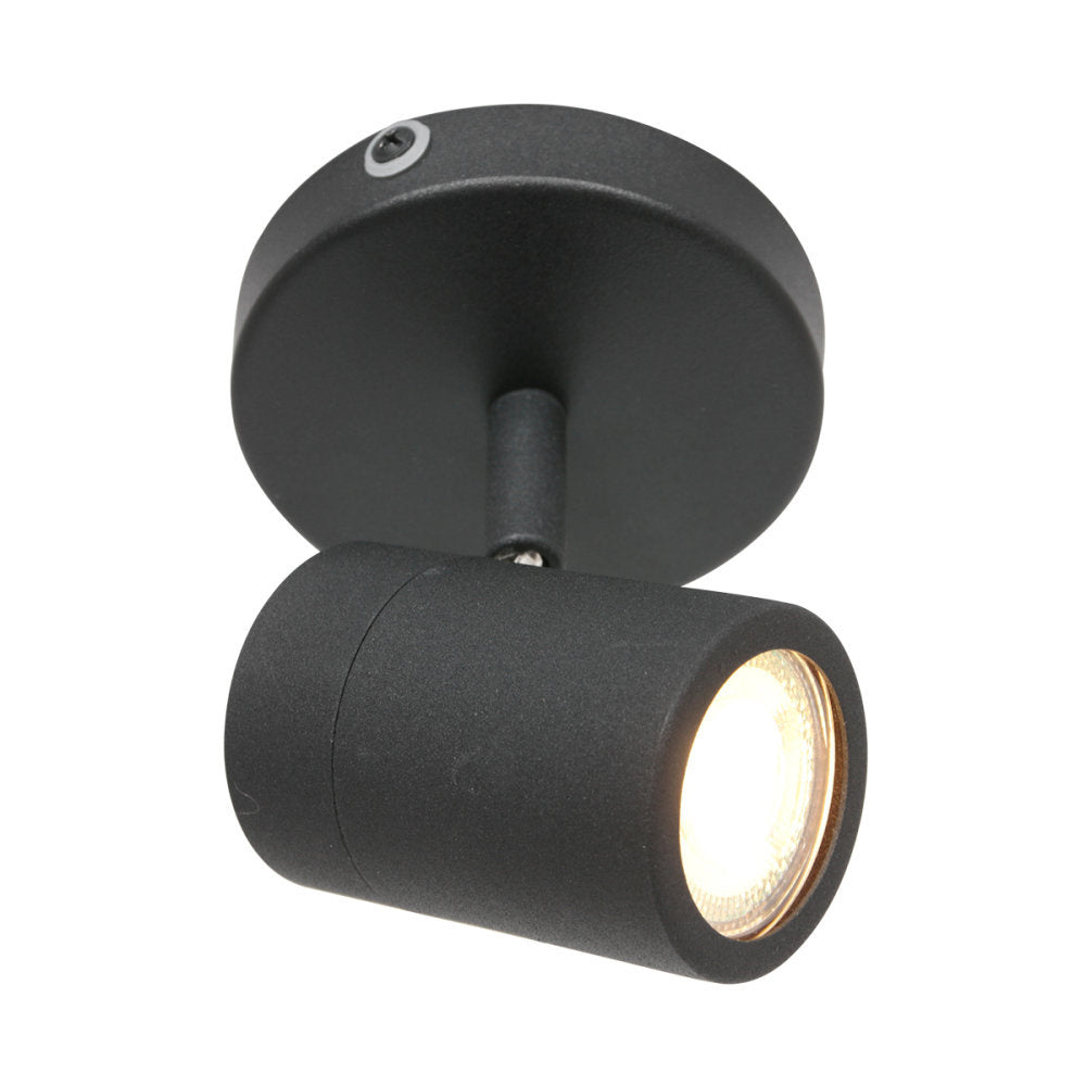 Mexlite spot upround - 1 lichts - 10x 12 cm - zwart