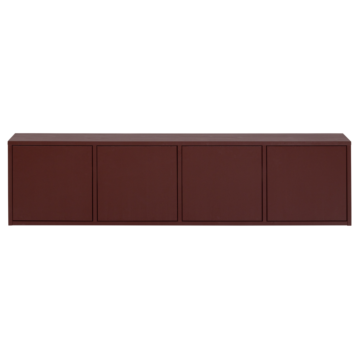 WOOOD tv meubel Merel - Grenen - Bordeauxrood - 49,5x198x39,5