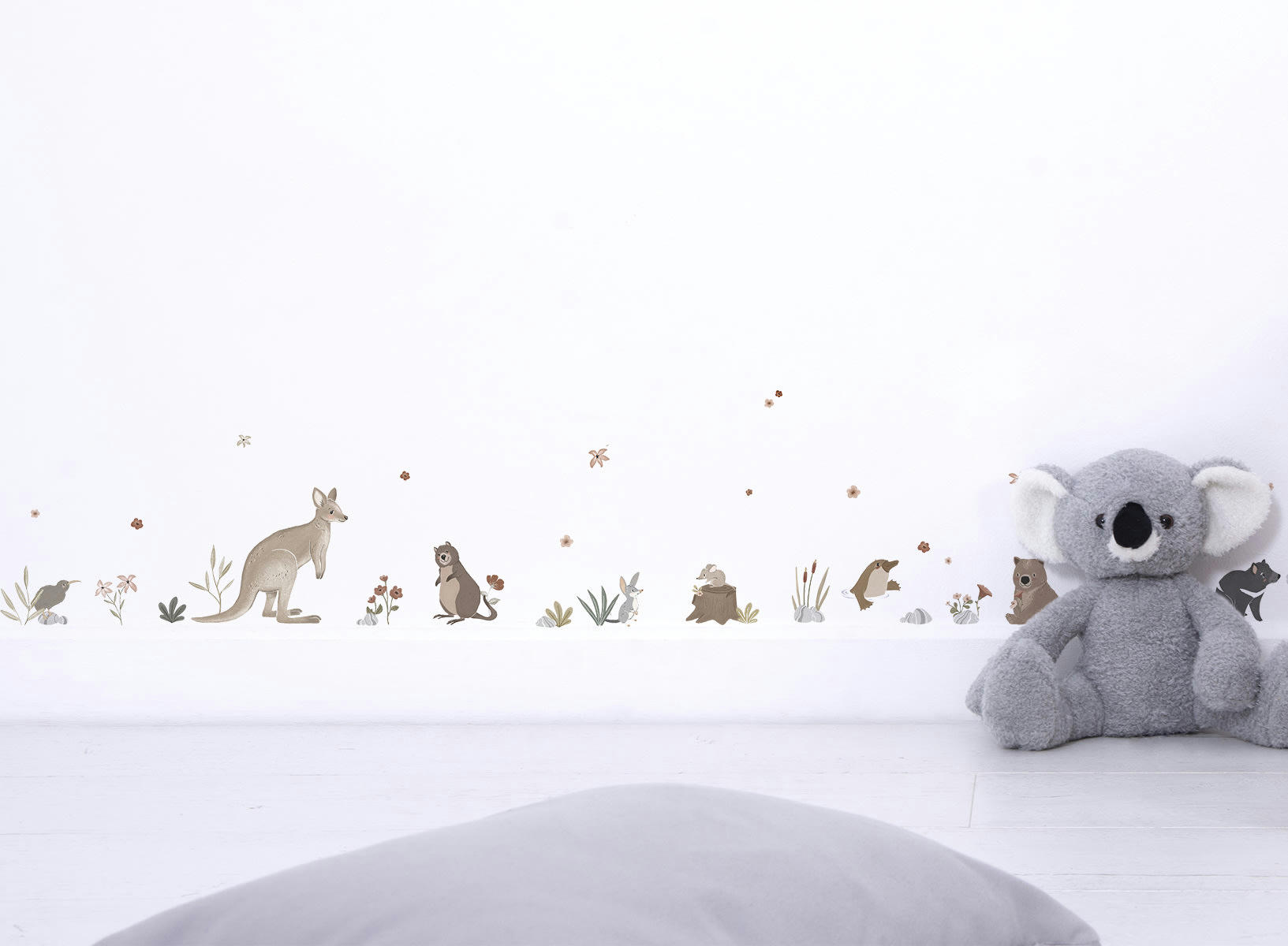 LILYDALE - Stickers muraux animaux d'australie en vinyle mat multicolore