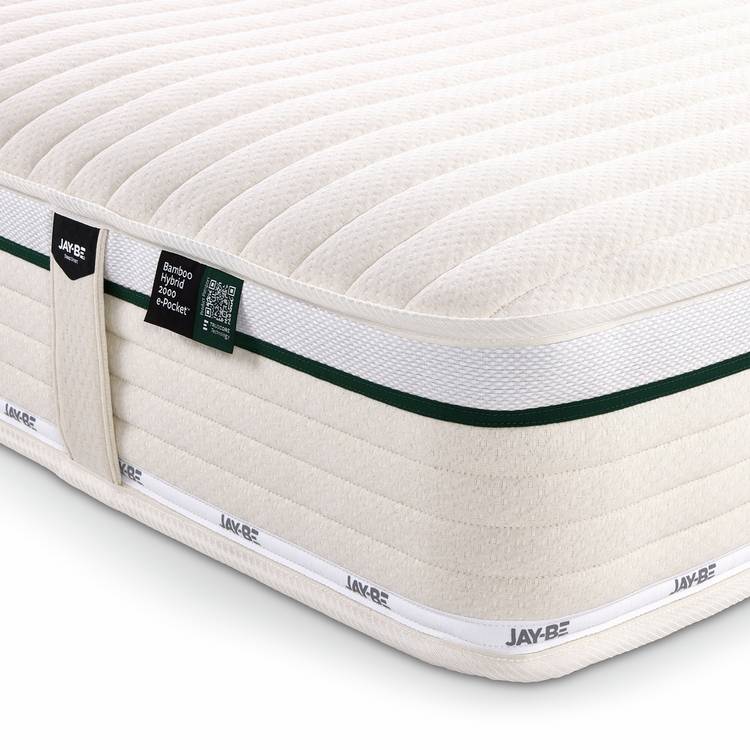 Jay-Be Natural Fresh Bamboo Hybrid 2000 Mattress - Single