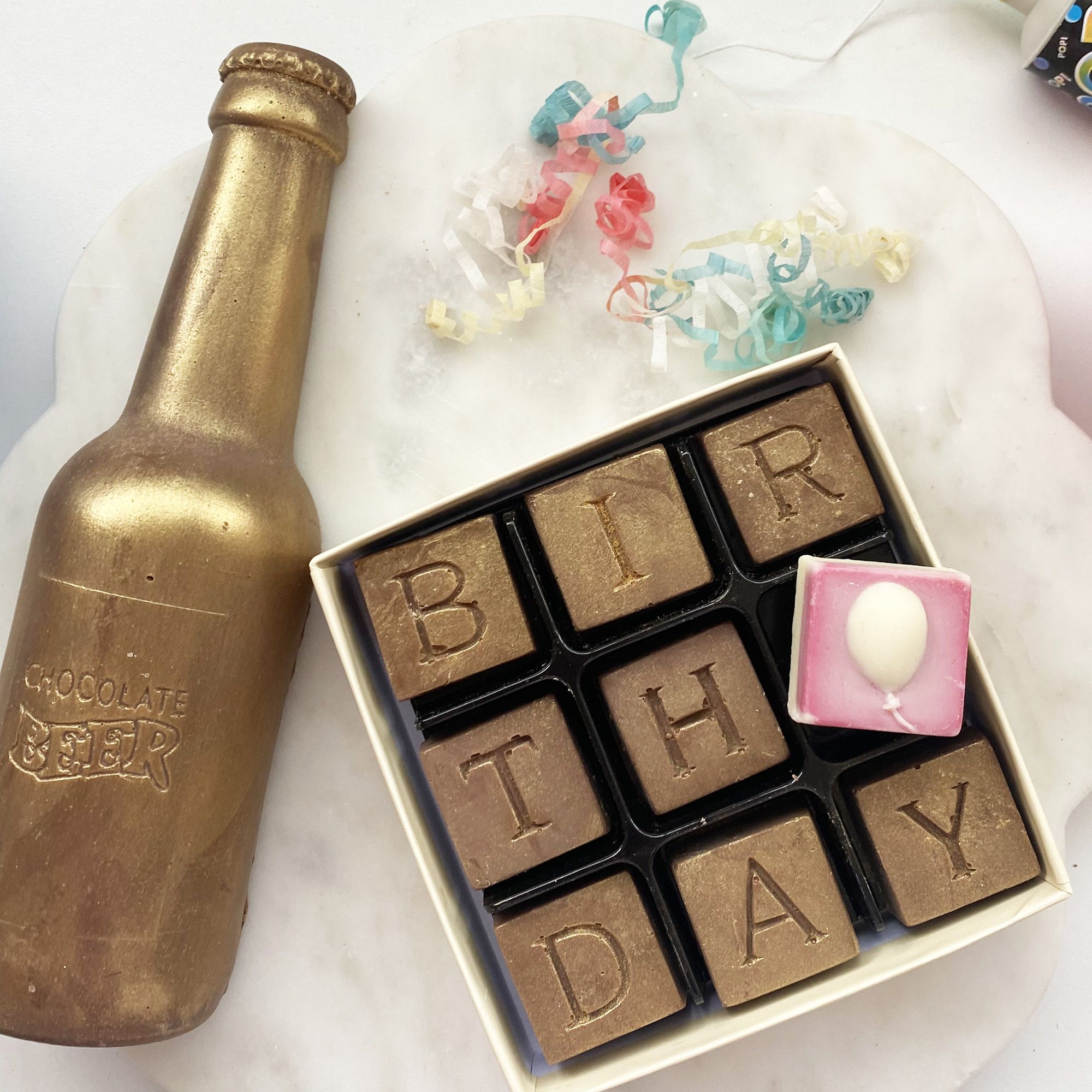 CHOC ON CHOC Chocolate Birthday And Beer Gift Box