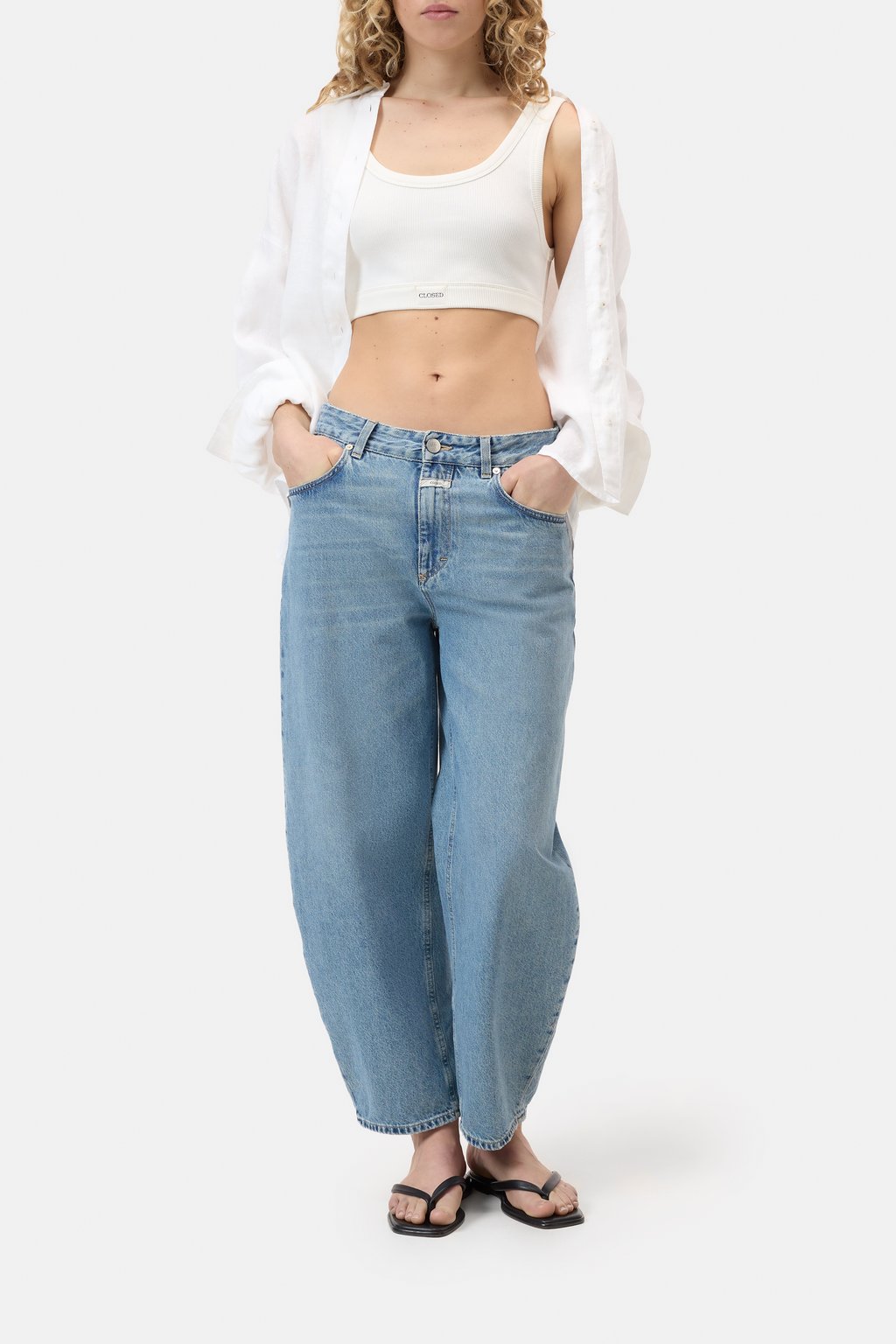 Bralette aus geripptem Baumwollmaterial