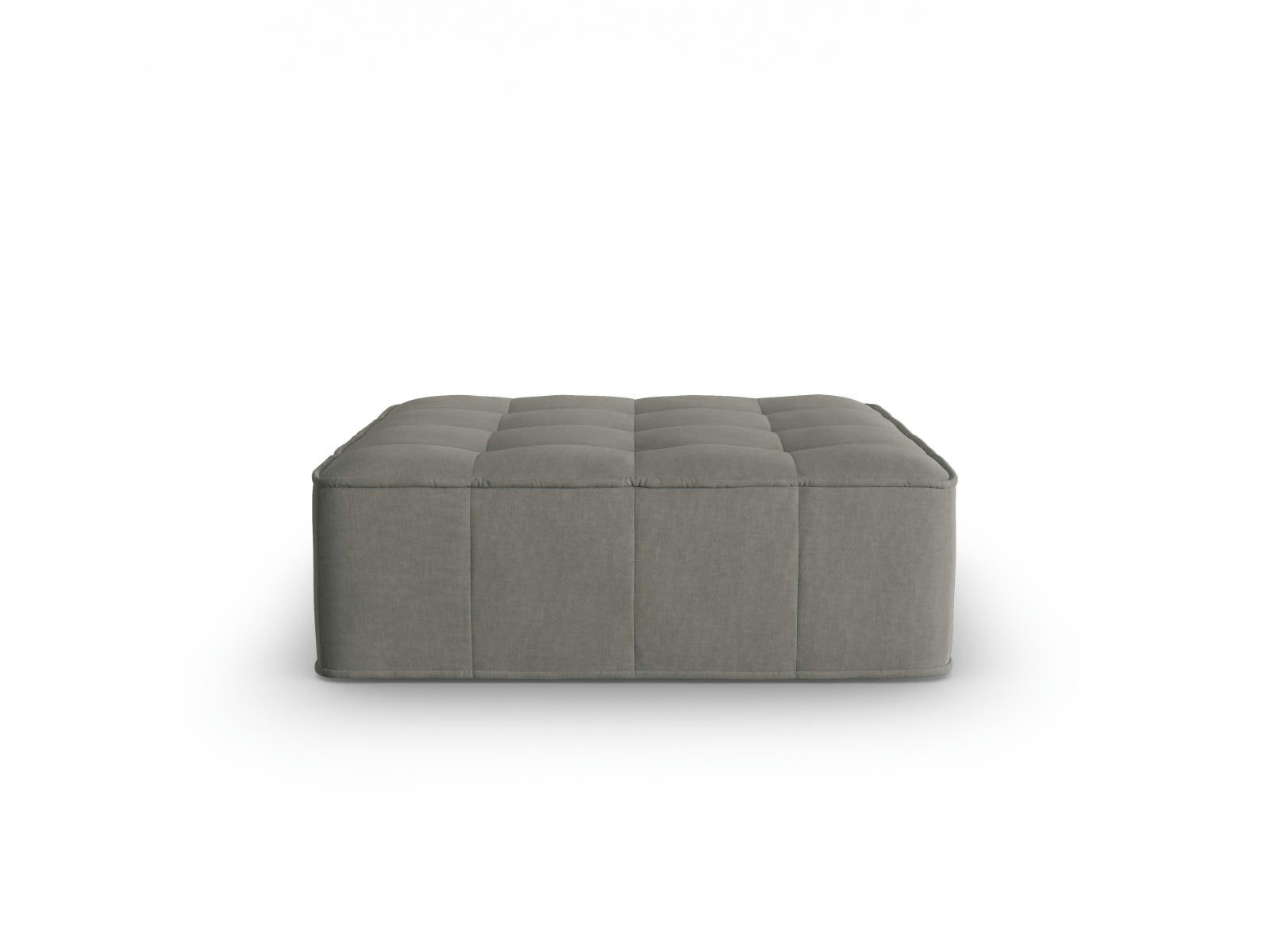 MIKE - Pouf 1 place en tissu structurel gris