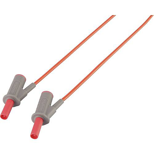 Cordon de mesure de sécurité MSB-501, 4 mm banane mâle - 4 mm banane mâle, 10 A, accessoire de mesure pour électricien, lot de 1.
